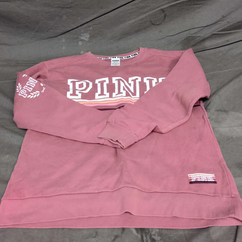 PINK BY VICTORIA'S SECRET SWEATSHIRT – PINK, UK 6 (XS)