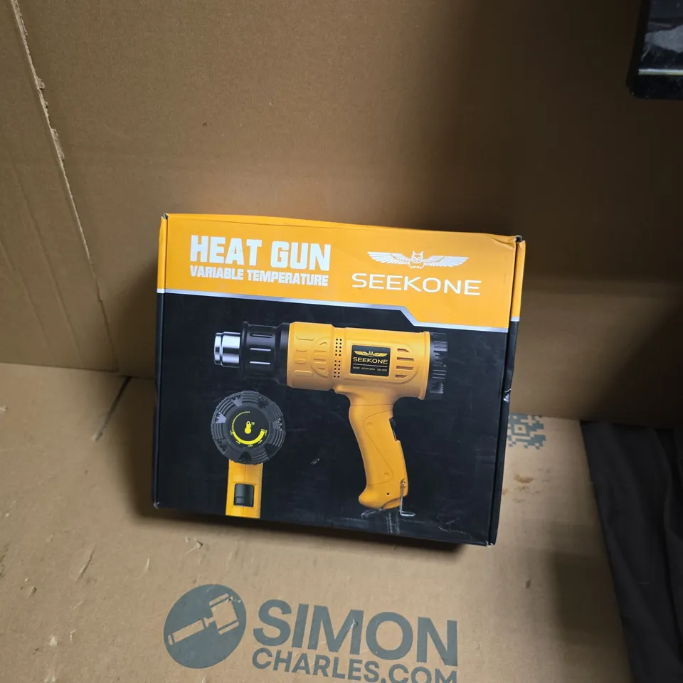 SEEKONE HEAT GUN – VARIABLE TEMPERATURE (BOXED) WITH ACCESSORIES