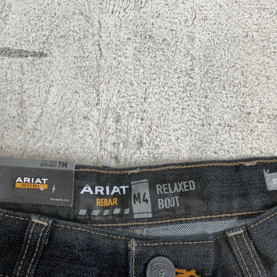 ARIAT WORK JEANS – REBAR M4 LOW RISE BOOT CUT, MEN'S, WAIST 33/36