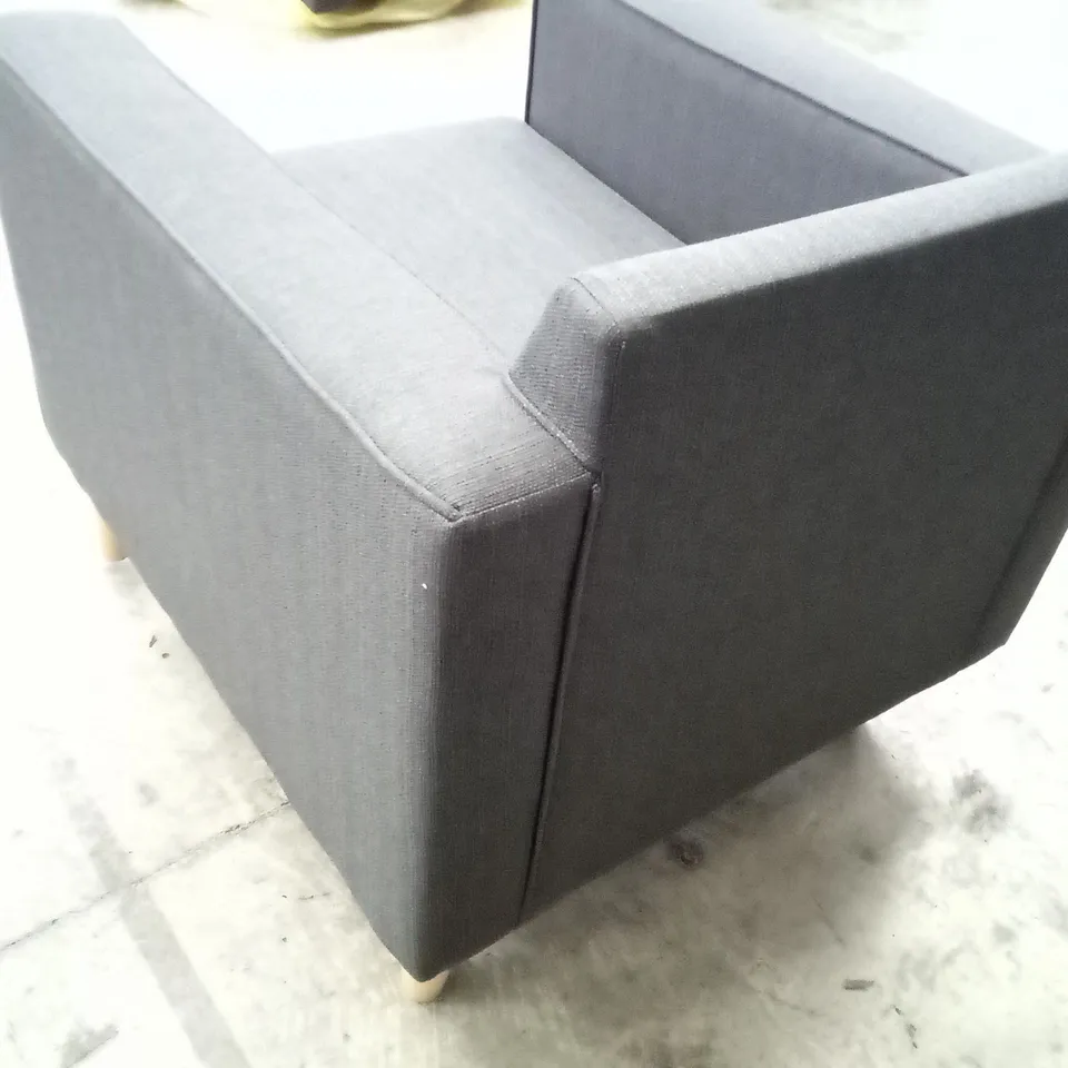 QUALITY DESIGNER ARMCHAIR GREY 