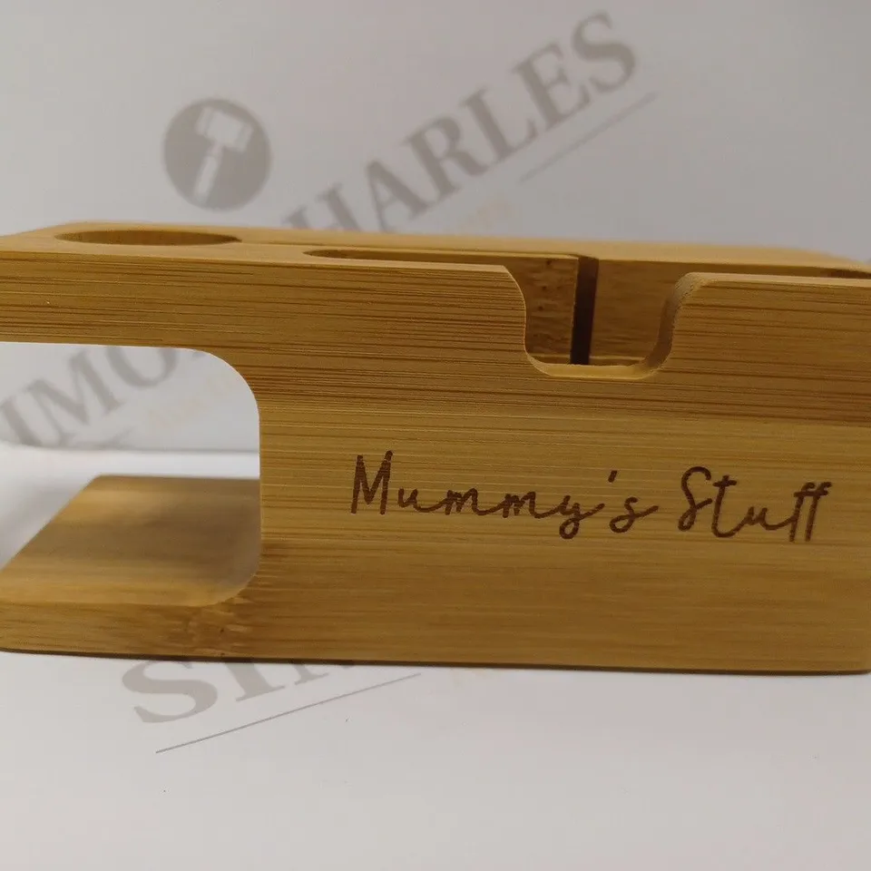 WOODEN DOCK STATION FOR APPLE WATCH & IPHONE