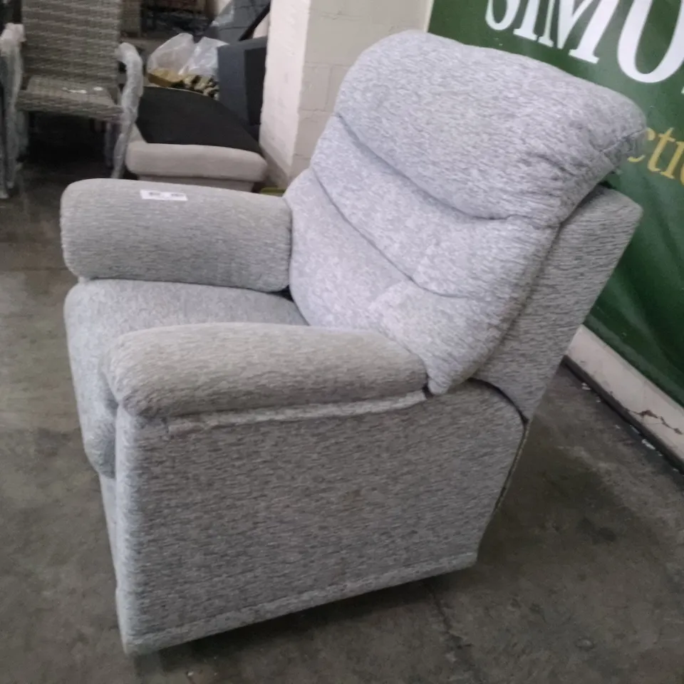 QUALITY DESIGNER G-PLAN MALVERN D DUAL ELEVATE ARMCHAIR - MIRAGE ASH FABRIC