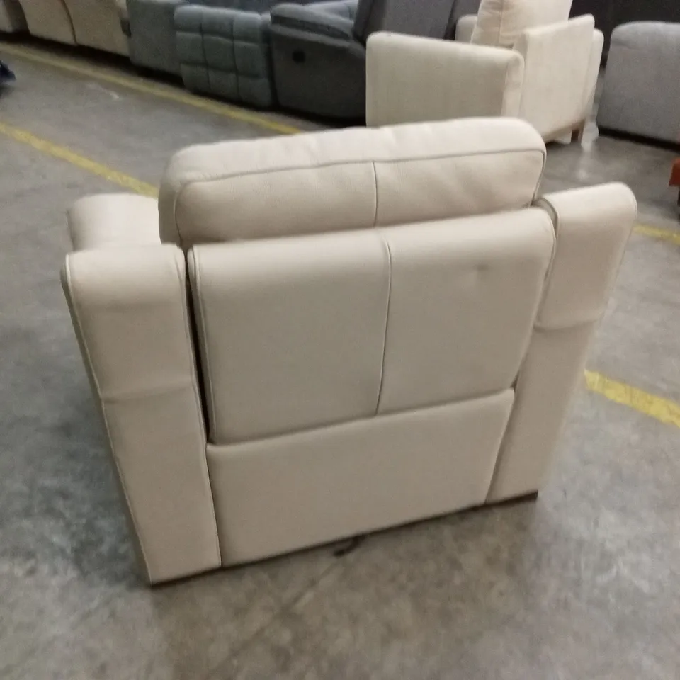 QUALITY DESIGNER FRANCO FERRI LEATHER ELECTRIC RECLINER ARMCHAIR