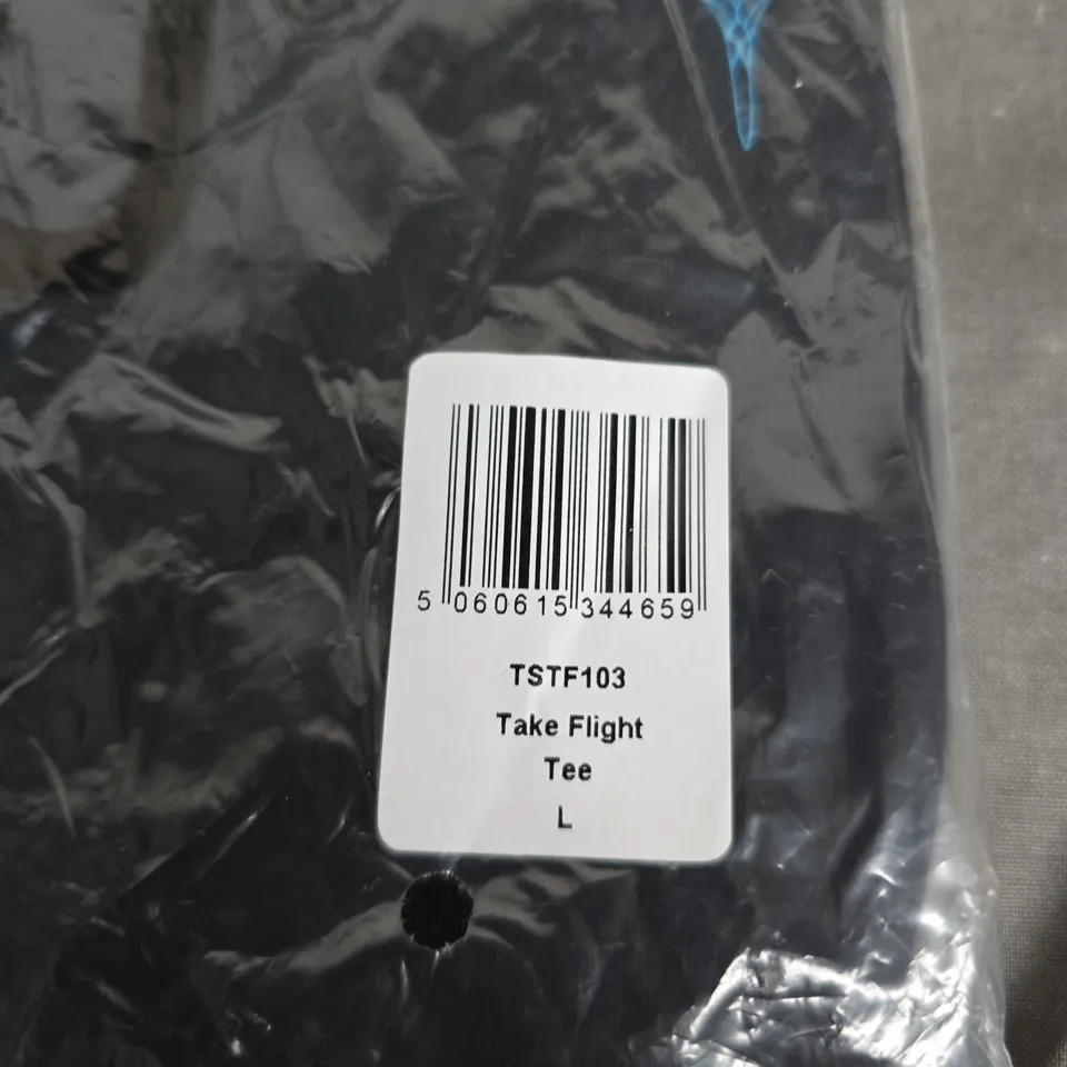 BAGGED KUMU CLOTHING TAKE FLIGHT TEE (TSTF103) – BLACK – SIZE L