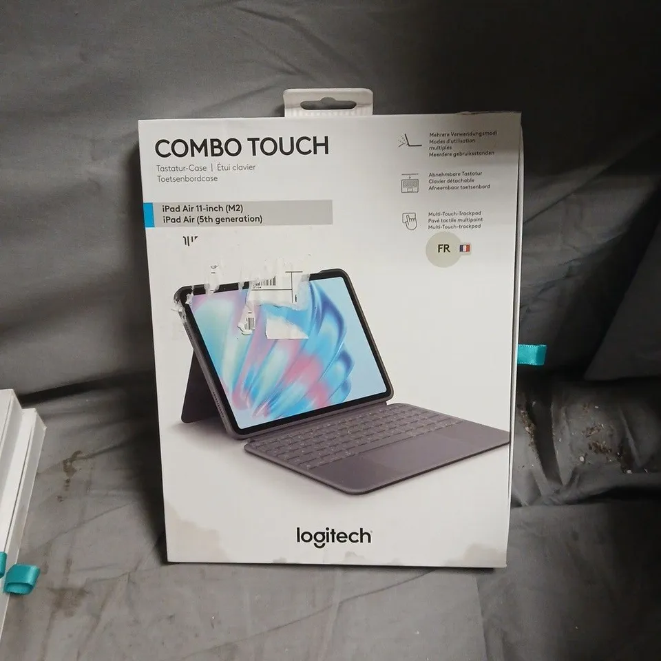 LOGITECH COMBO TOUCH KEYBOARD CASE FOR IPAD AIR 11-INCH (M2) – BOXED