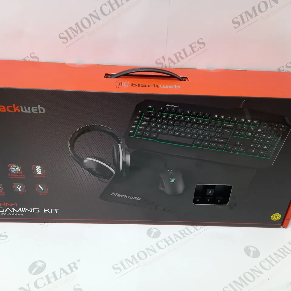 BRAND NEW BOXED BLACKWEB 4-IN-1 GAMING KIT