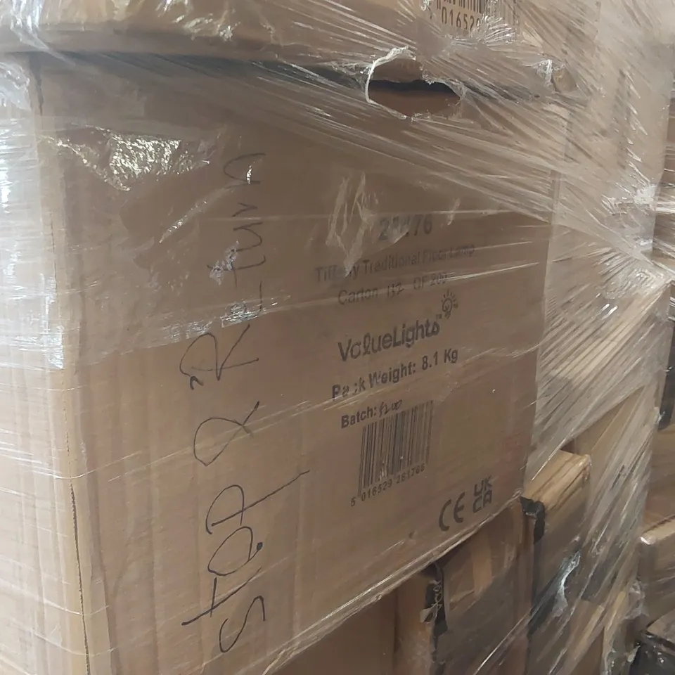 PALLET CONTAINING A VERY LARGE QUANTITY OF ASSORTED LIGHTING PRODUCTS