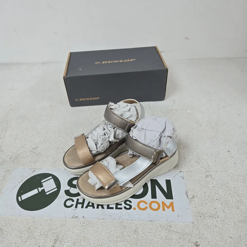 DUNLOP SERAFINA DLP198 MULTI-METALLIC SANDALS – UK 3