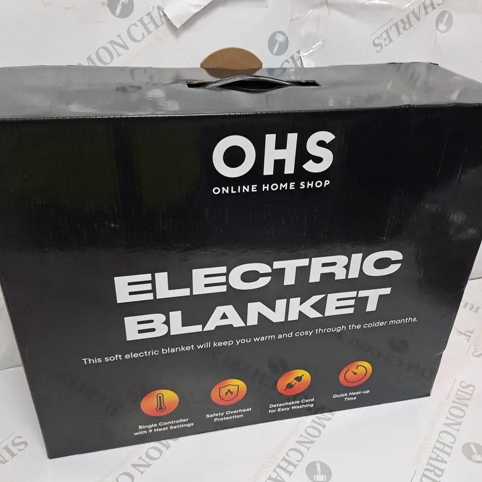 EDDY FLEECE HEATED ELECTRIC BLANKET THROW OVER