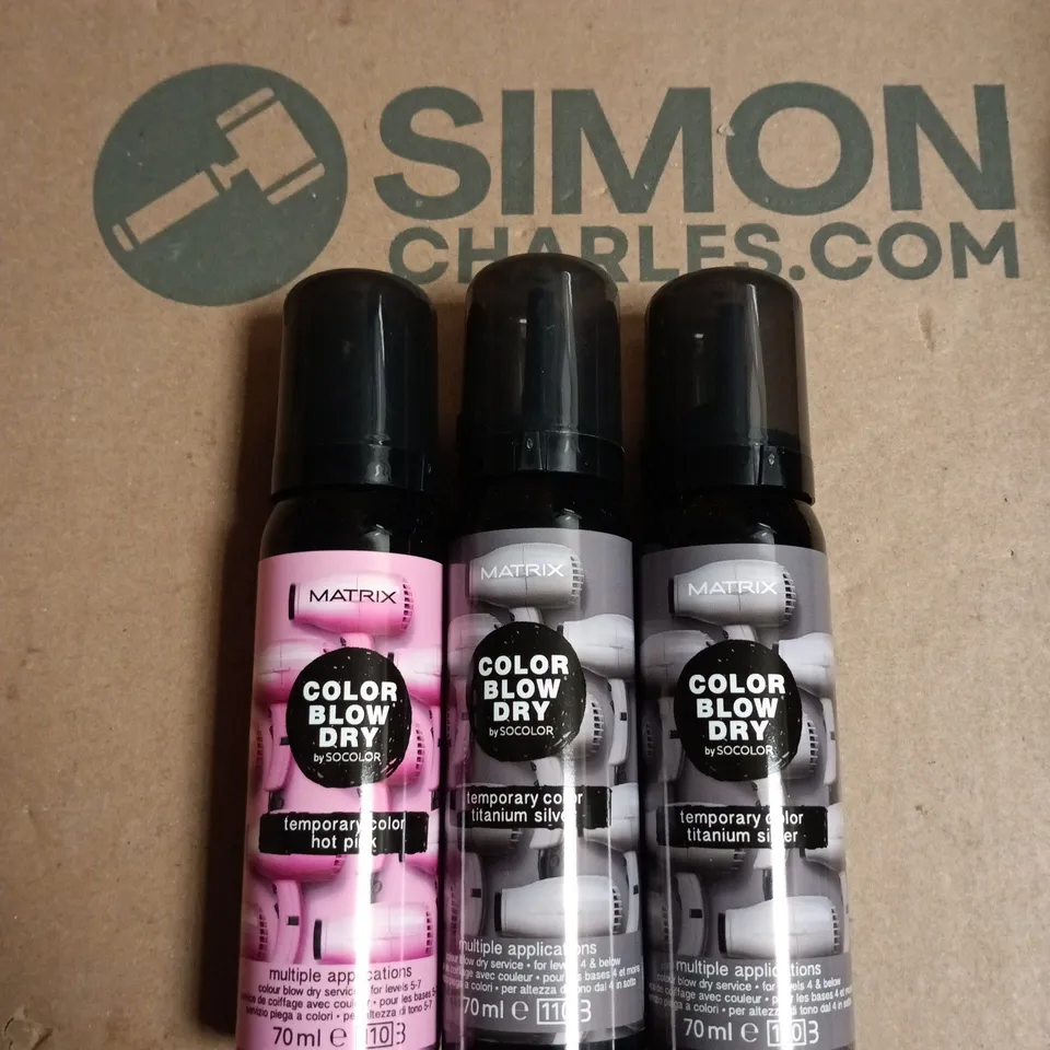 BOX OF APPROXIMATELY 20 ASSORTED MATRIX BLOW DRY TEMP COLOUR