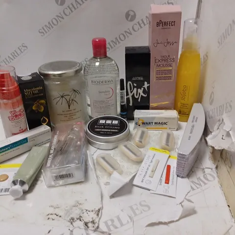 LOT OF BEAUTY PRODUCTS TO INCLUDE HAIR STYLING CREAM, HAND CREME, ETC