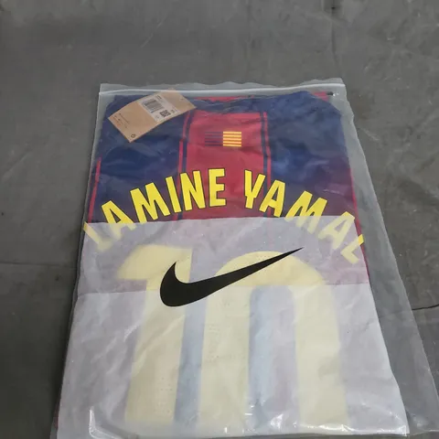 BAGGED FC BARCELONA HOME JERSEY - 11 YAMINE YAMAL - SIZE XXL