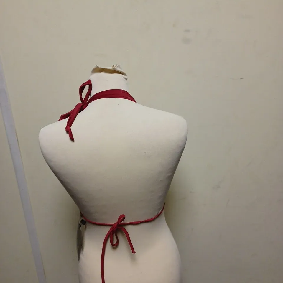 LOT OF 4 BRAS TO INCLUDE NIKE RIVAL PLUS SIZE BRA, VIX GOLD FINISH BURGENDY BRA, AND UK 34DD WONDERBRA ETC. 