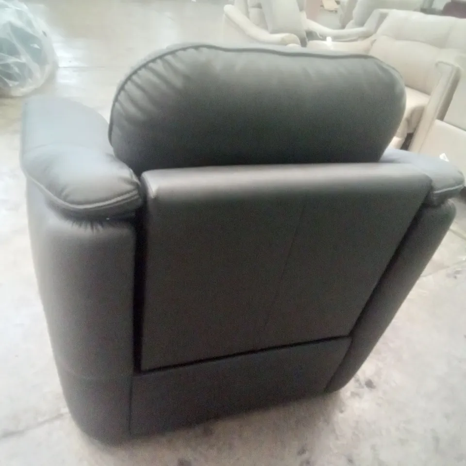 DESIGNER G PLAN MADE JACKSON ELECTRIC RECLINER CHAIR - CAMBRIDGE PETROL BLUE LEATHER 