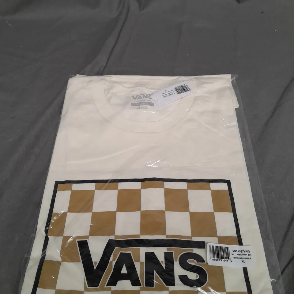 SEALED VANS CLASSIC PRINT BOX GRAPHIC T-SHIRT SIZE XL