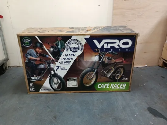 Lot 8293: BOXED VIRO RIDES CAFE RACER ELECTRIC MOTORCYCLE - 5918421 ...