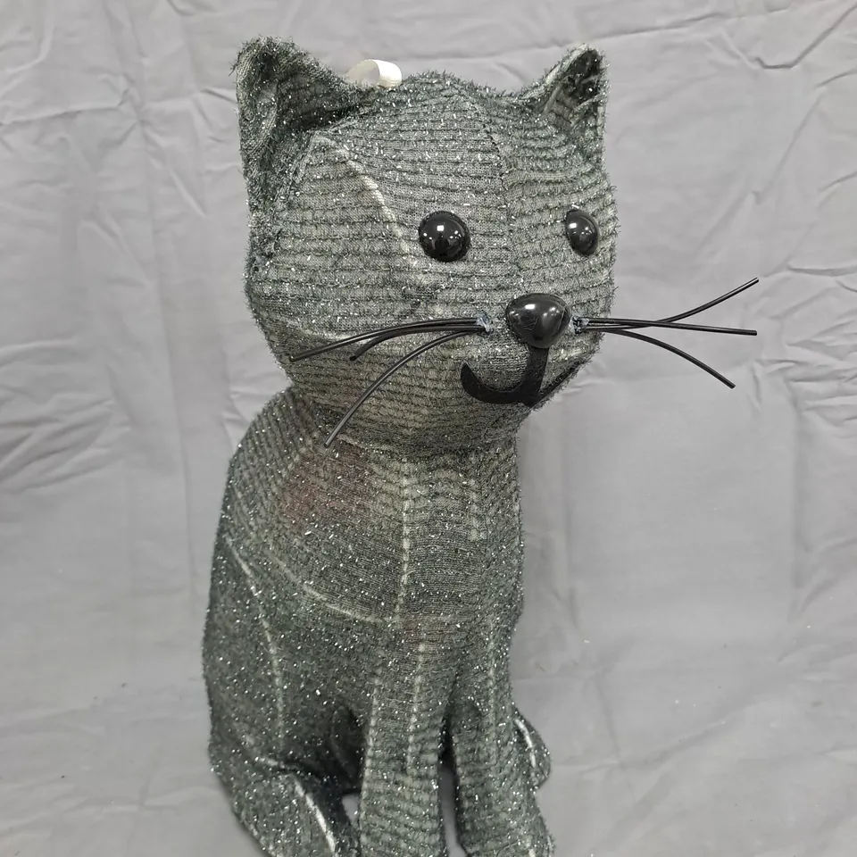HALLOWEEN AND CHRISTMAS LIGHT-UP CAT DECORATION