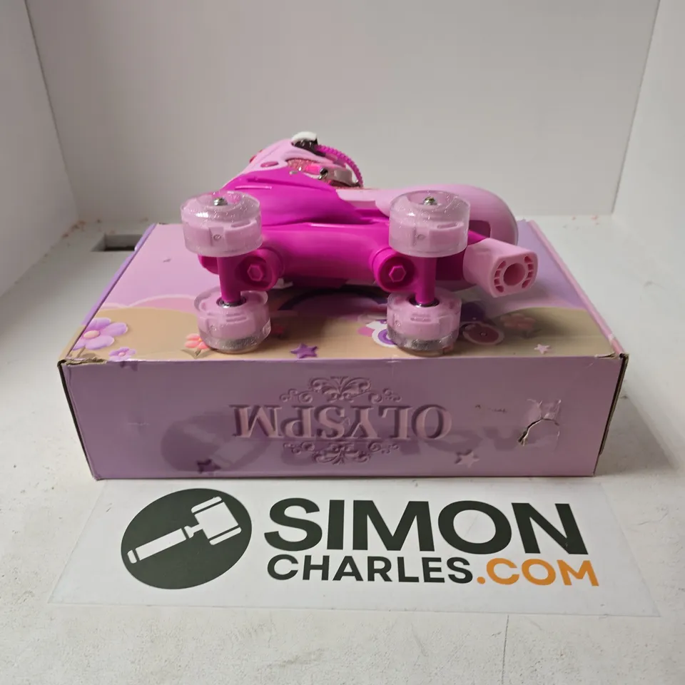 BOXED OLYSPM ROLLER SKATES FOR GIRLS IN PINK - SIZE UNSPECIFIED