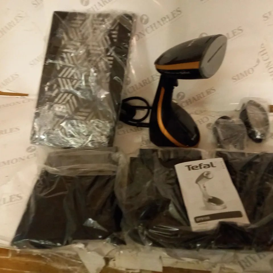 BOXED TEFAL DT91XX ELECTRIC GARMENT STEAMER WITH ACCESSORIES AND MANUAL