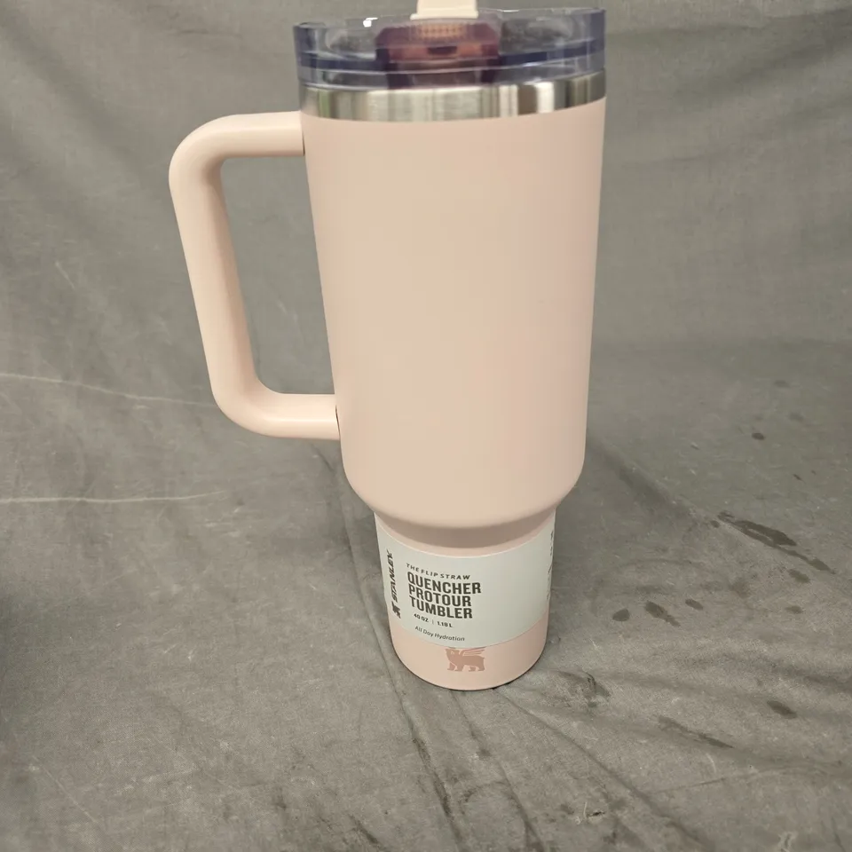 STANLEY THE FLIP STRAW PROTOUR TUMBLER IN ROSE QUARTZ 1.18L