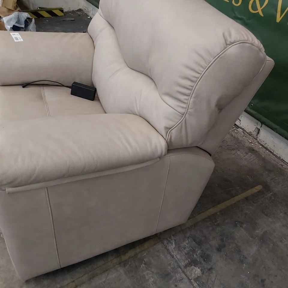 QUALITY BRITISH DESIGNER G PLAN STRATFORD MANUAL RECLINING EASY CHAIR REGENT PLASTER LEATHER 