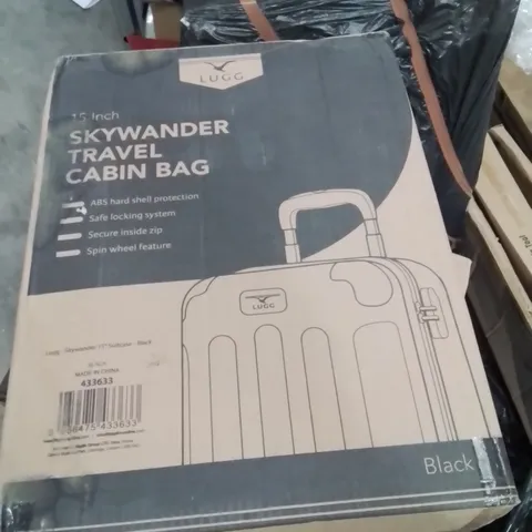 BOXED LUGG 15INCH SKYWANDER TRAVEL CABIN BAG BLACK