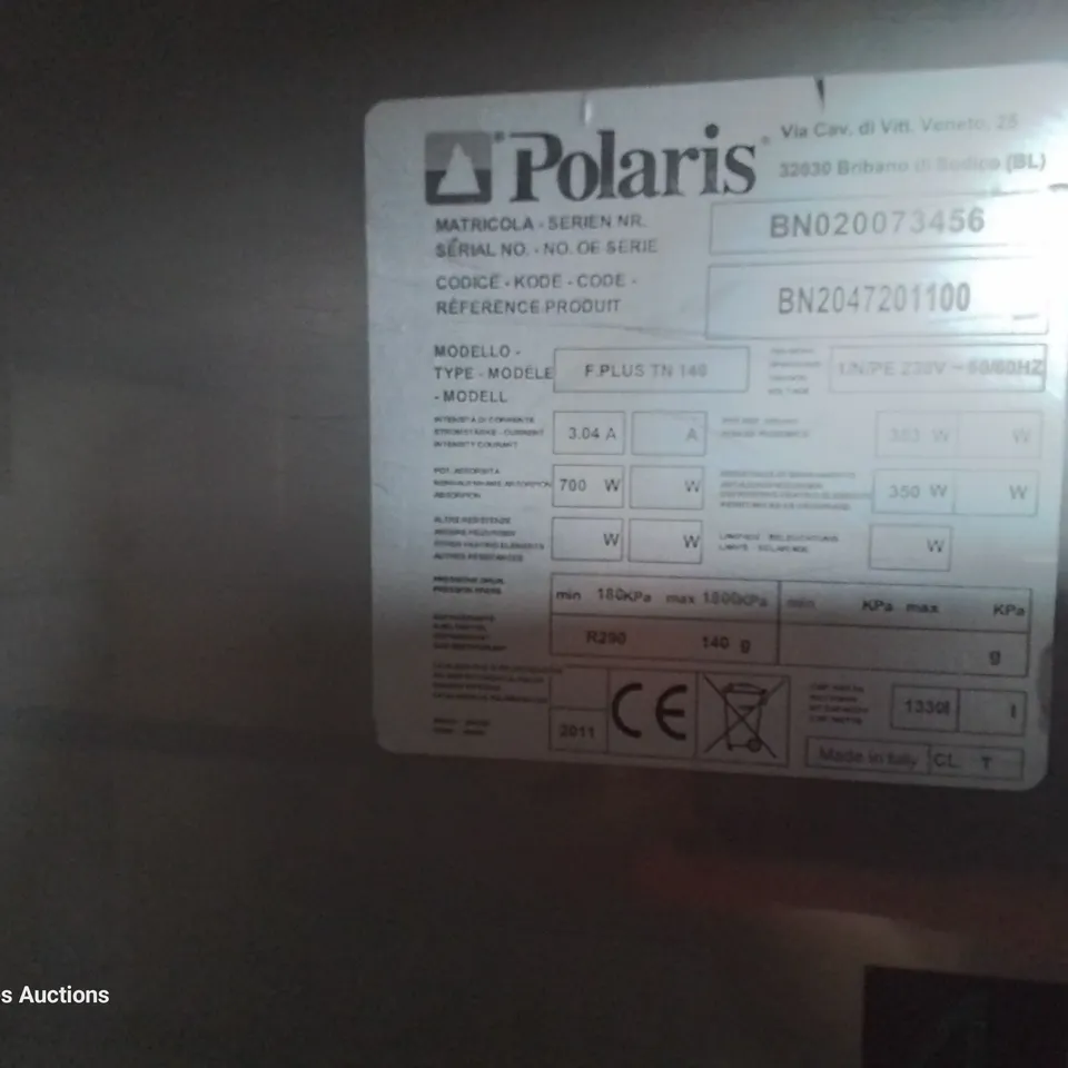 POLARIS COMMERCIAL DOUBLE DOOR TALL FRIDGE  F PLUS TN 140
