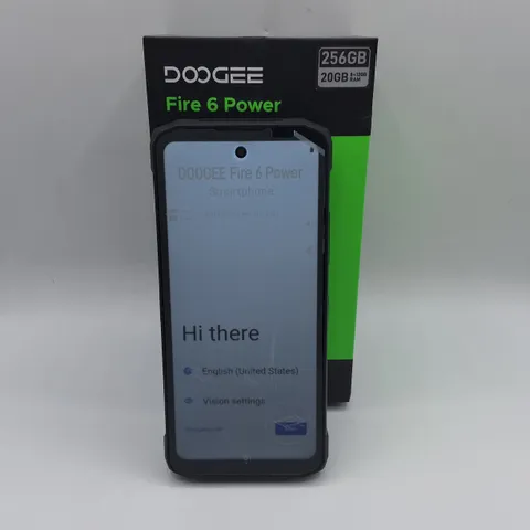 BOXED DOOGEE FIRE 6 POWER 8+12GB 256GB MOBILE PHONE IN INK BLACK