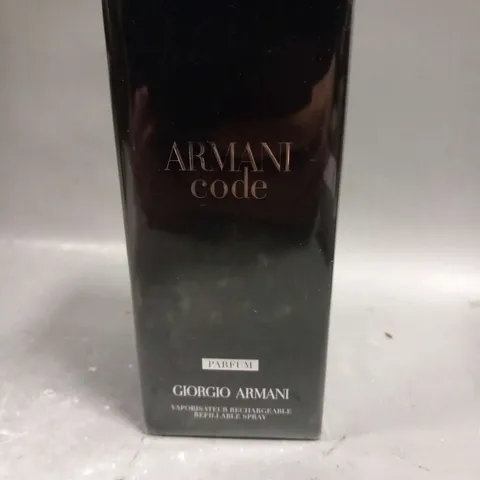 BOXED AND SEALED ARMANI CODE PARFUM GIORGIO ARMANI 125ML