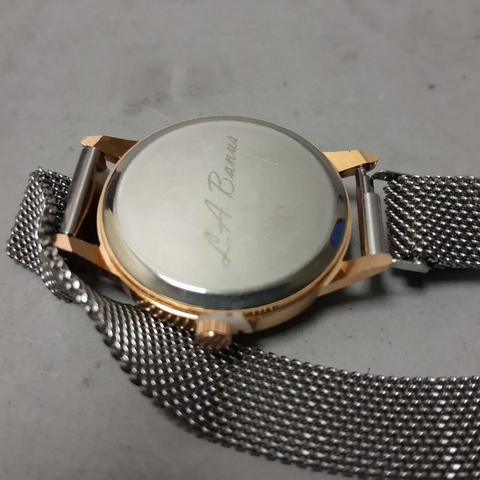 LADIES LA BANUS WATCH – CHAIN LINK METAL STRAP – MAGNETIC CLASP