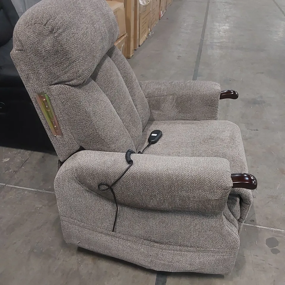 DESIGNER FABRIC UPHOLSTERED ELECTRIC MECHANISM EASY CHAIR 