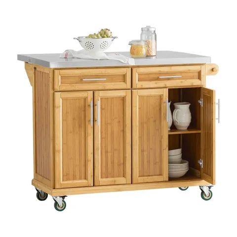 BOXED SOBUY EXTENDABLE KITCHEN STORAGE TROLLEY (1 BOX)