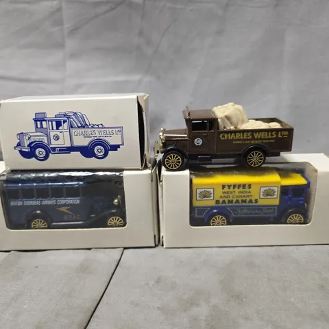 LOT OF 3 BOXED CORGI READERS DIGEST COLLECTORS CARS