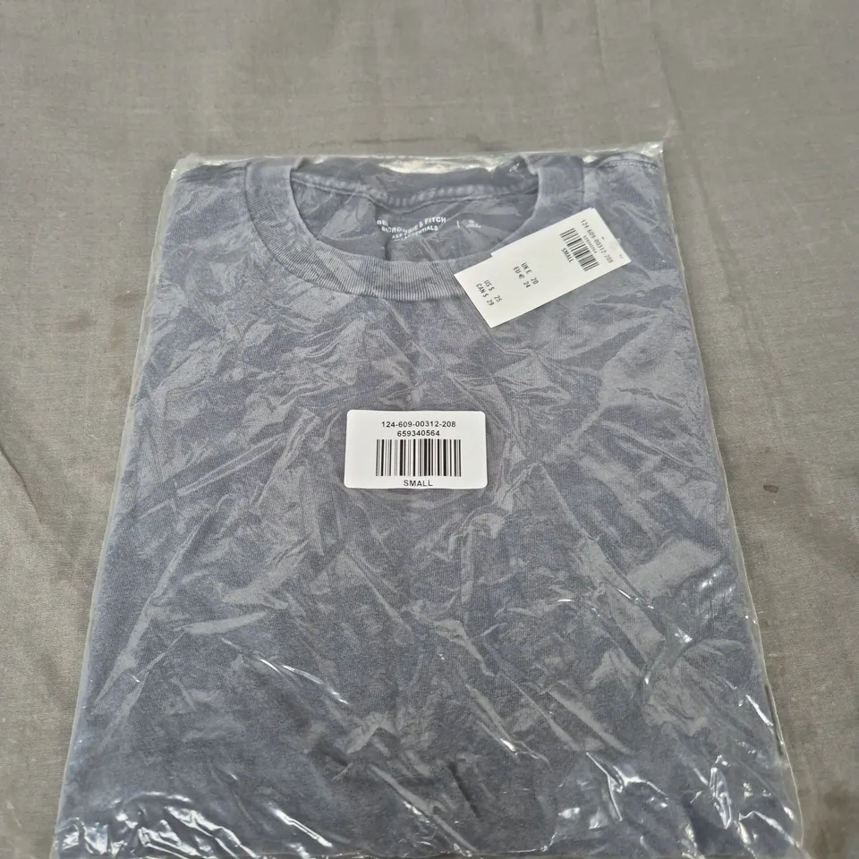 BAGGED ABERCROMBIE AND FITCH CASUAL TEE IN GREY SIZE SMALL