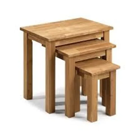 BOXED JULIAN BOWEN COXMOOR NEST OF TABLES SET OF 3 - OAK (1 BOX)