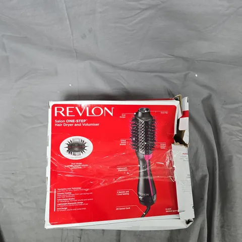 REVLON SALON ONE-STEP HAIR DRYER & VOLUMISER – BOXED