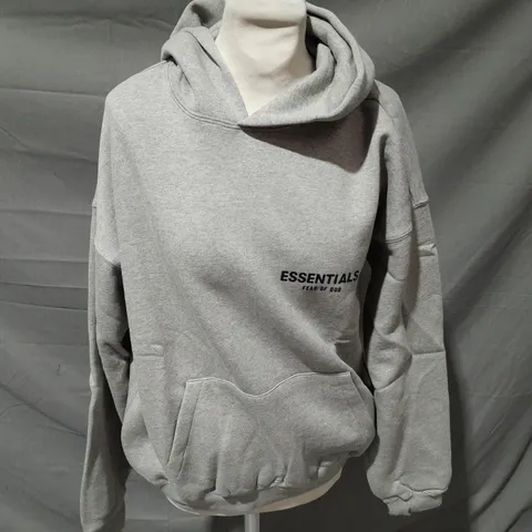 ESSENTAILS LIGHT GREY HOODIE - XS