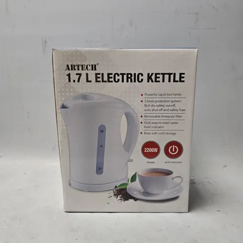 BOXED ARTECH 1.7L ELECTRIC KETTLE 