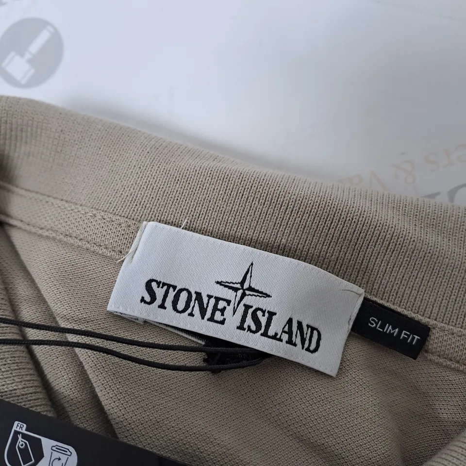 STONE ISLAND CREAM POLO T-SHIRT SIZE 3XL 