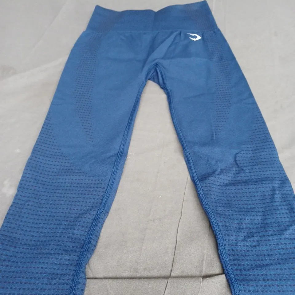 GYMSHARK VTAL SEAMLESS 2.0 LEGGINGS IN BLUE - XS