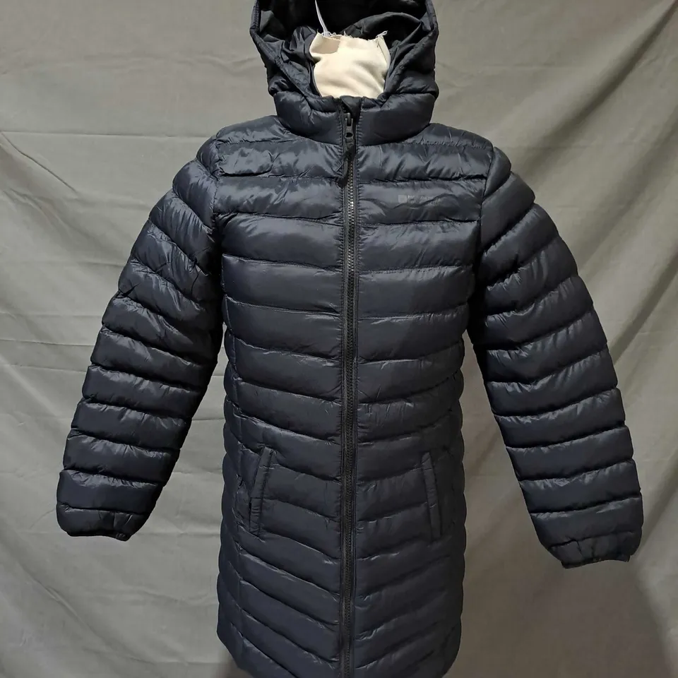 MOUNTAIN WAREHOUSE FLORENCE KIDS LONG PADDED JACKET IN BLACK - 11-12Y
