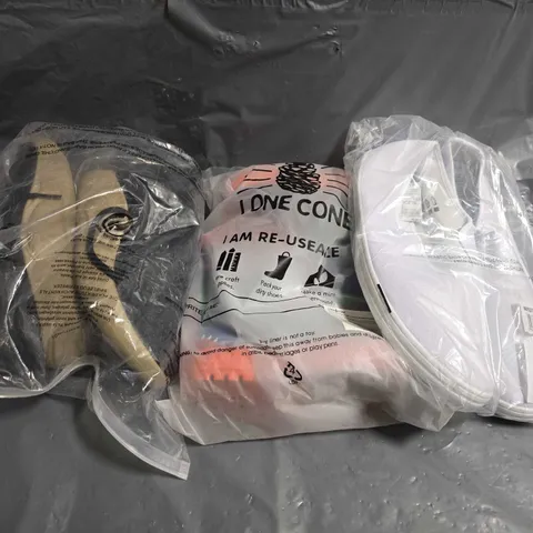 BOX OF APPROXIMATELY 15 PAIRS OF ASSORTED SHOES IN VARIOUS COLOUR, STYLES AND SIZES