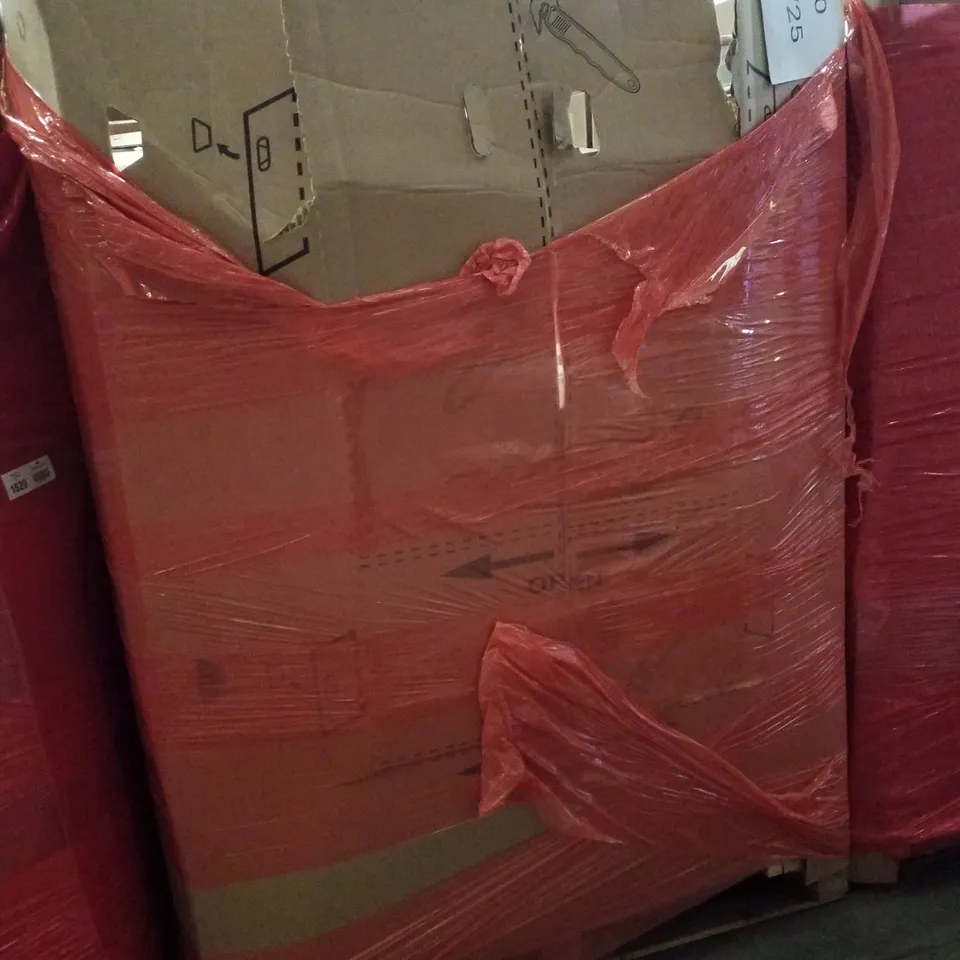 PALLET CONTAINING ASSORTED PRODUCTS INCLUDING OFFICE CHAIR, TOILET SEAT, CONVECTOR HEATER, HEATED THROW