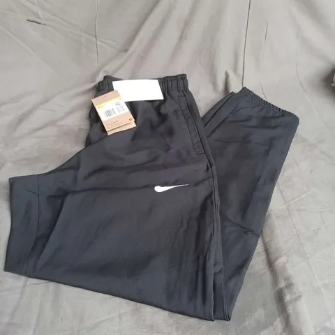 NIKE DRI-FIT MENS RUNNING TRACK PANTS IN BLACK SIZE S