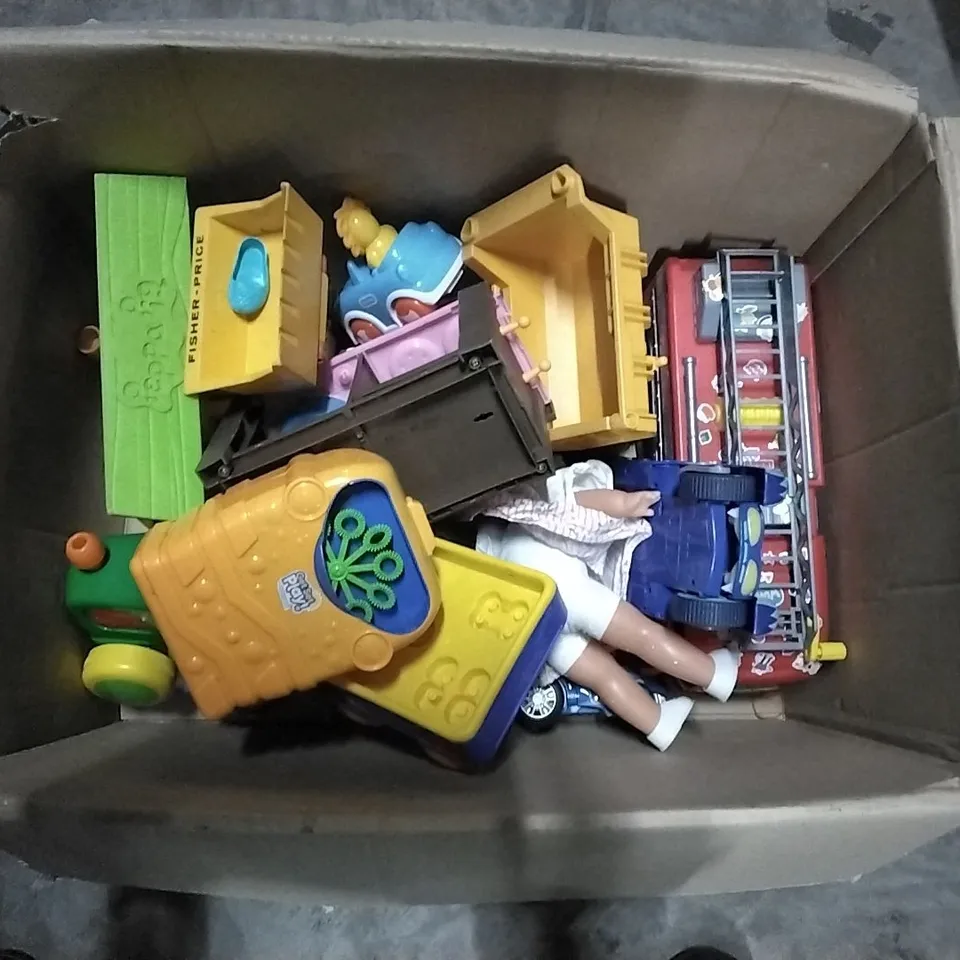 BOX CONTAINING CHILDREN'S TOY'S
