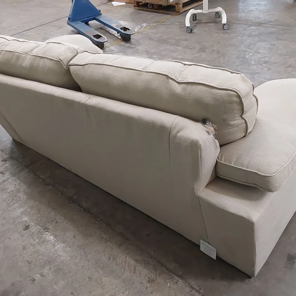 DESIGNER CASSIE LINEN FABRIC 3 SEATER SOFA