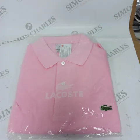 PINK LACOSTE TSHIRT SIZE L