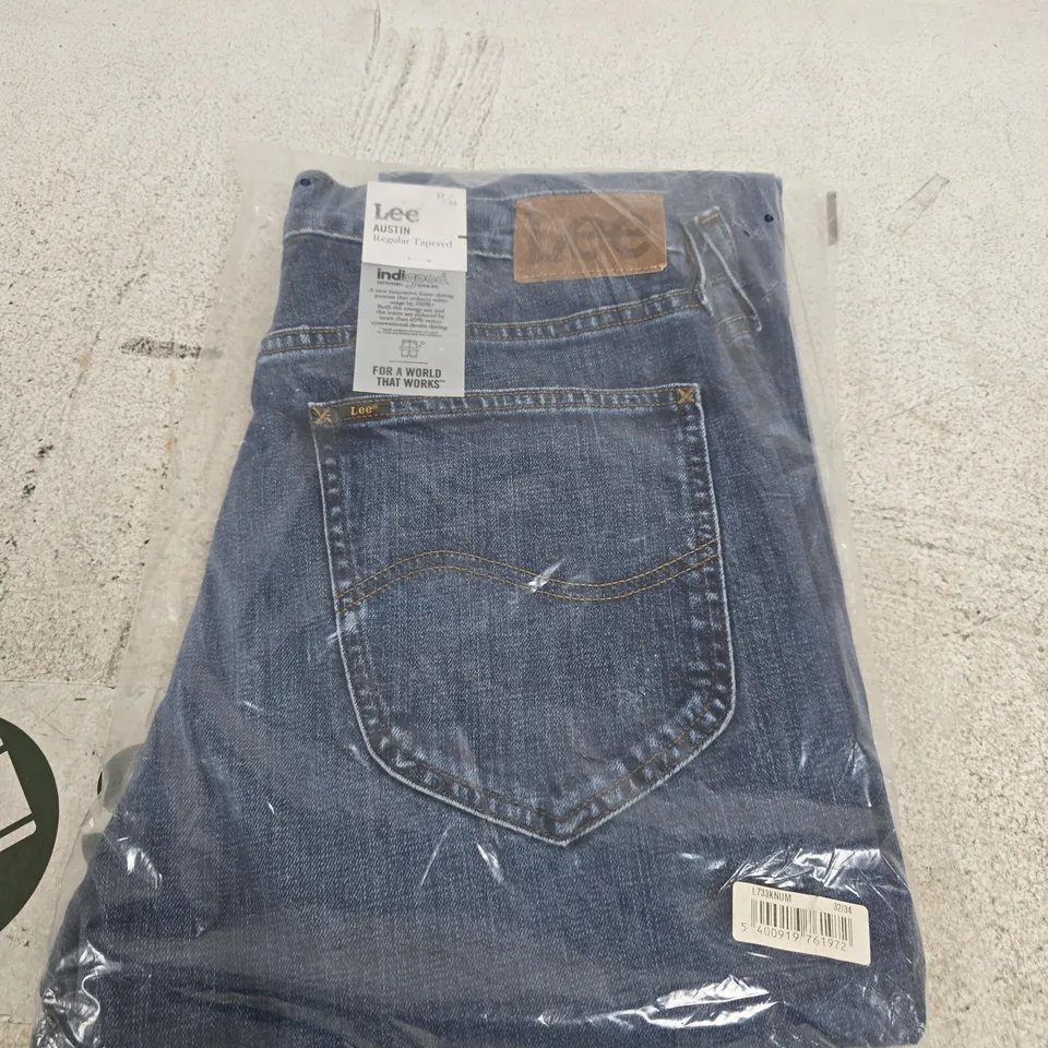 BAGGED LEE COOPER AUSTIN REGULAR TAPERED JEANS – DARK WASH - SIZE W34 X L34
