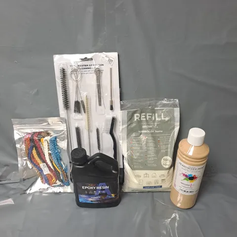 APPROXIMATELY 15 HOUSEHOLD ITEMS TO INCLUDE READY MIXED PAINT, MOISTURE ABSORBER REFILL AND EPOXY RESIN
