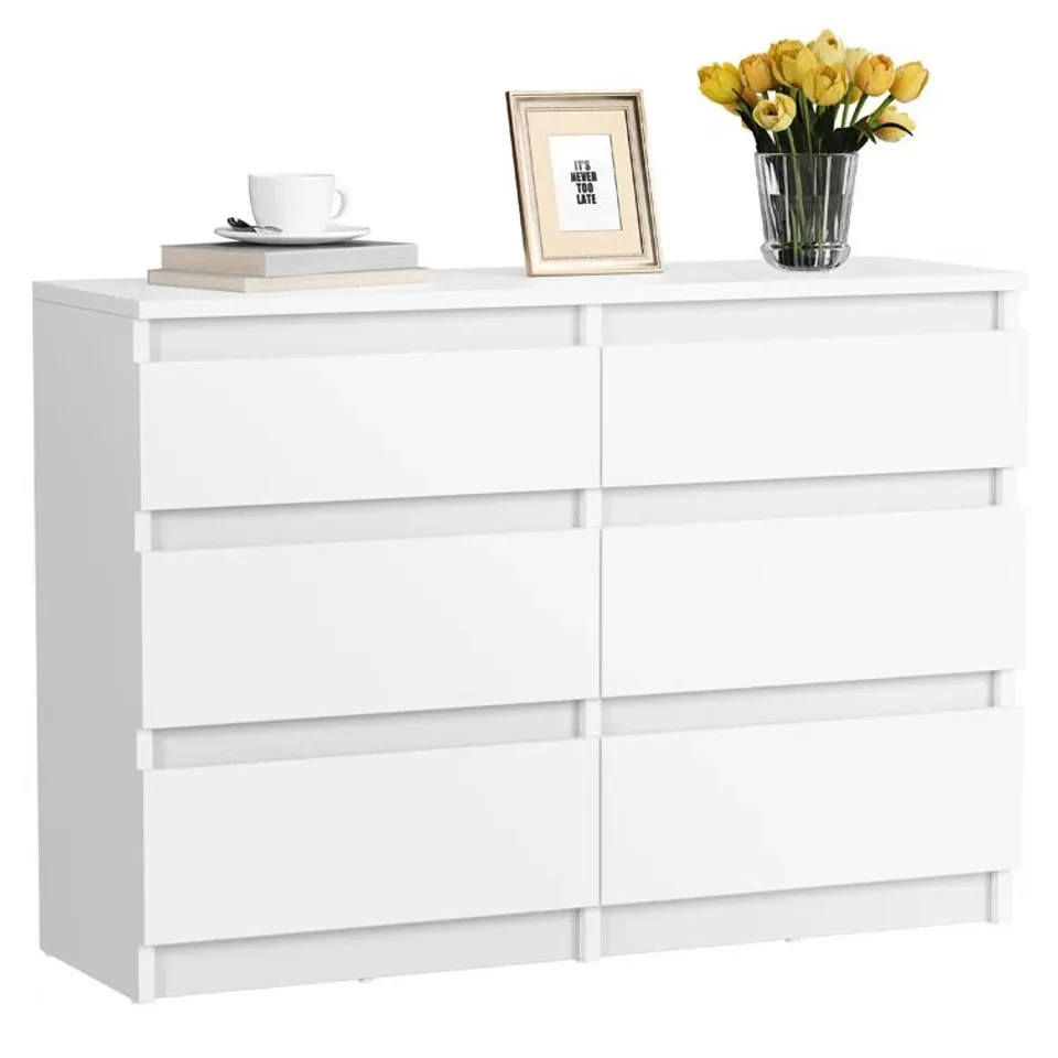 BOXED 17 STORIES 6 DRAWER CHEST OF DRAWERS - WHITE (1 BOX)
